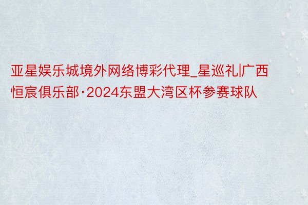 亚星娱乐城境外网络博彩代理_星巡礼|广西恒宸俱乐部·2024东盟大湾区杯参赛球队